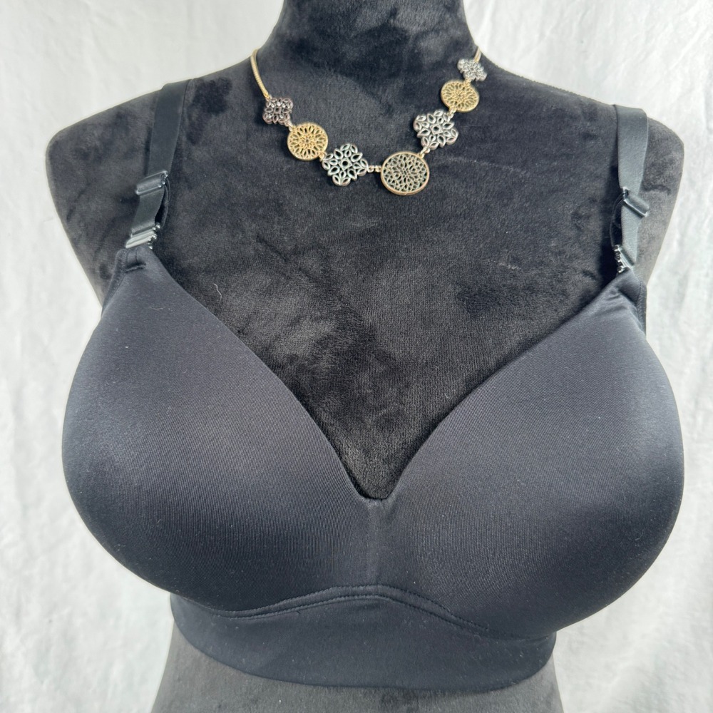 Women's Warners Cloud 9 Wireless Comfort Bra 36DD Black RM1011T